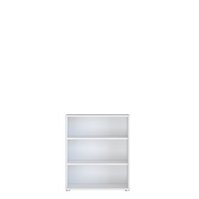 Knižnica Baur, nízka, biela