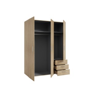 Skriňa Bron dub sonoma, otvorená