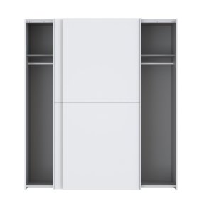 Šatníková skriňa Deko biela, otvorená