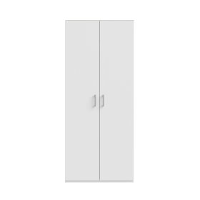 Šatníková skriňa Ekon, výška 210 cm, biela