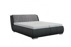 Dvojlôžko Balbi v rozmere 180x200 cm, v poťahu Malmö New 90 a Loft Black