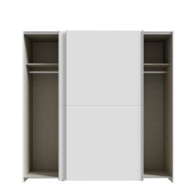 Skriňa Salk 190 cm, biela, otvorená