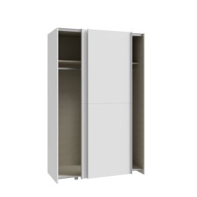 Skriňa Salk 120 cm, biela, otvorená