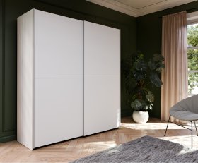 Šatníková skriňa Salk 170 cm, biela, interiér