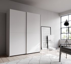 Skriňa Salk 150 cm, biela, interiér