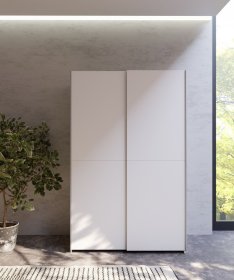 Skriňa Salk 120 cm, biela, interiér