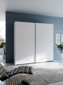 Skriňa Salk 190 cm, biela, interiér