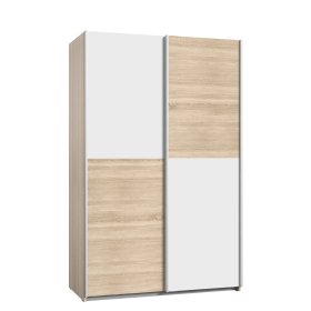 Šatní skříň Luvo, dub sonoma a bílá