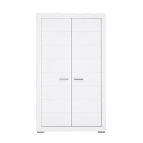 Šatníková skriňa Snore 116x199 cm, biela