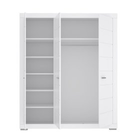 Šatníková skriňa Snore 166x199 cm, otvorená