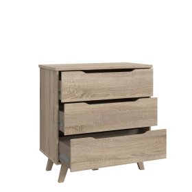 Komoda Vaur 80x86 cm, dub sonoma, otvorená