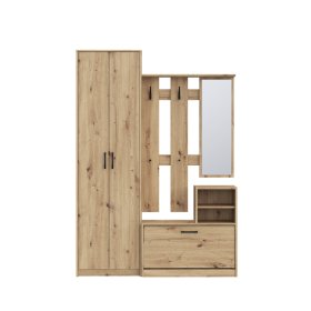 Predsieňový set Nipo 135x191x28 cm, dub artisan