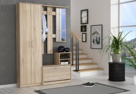 Predsieňový set Nipo 135x191x28 cm, dub sonoma, interiér