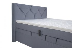 Boxspring Florence v rozmere 180x200 cm, v poťahu Antony 74-88, detail čela