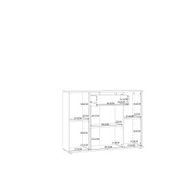 Komoda Nipo 110x82x30 cm, dub sonoma, rozmery