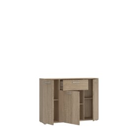 Komoda Nipo 110x82x30 cm, dub sonoma, otvorená