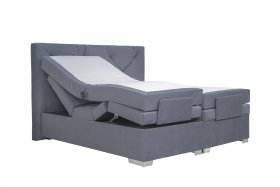 Boxspring Florence v rozmere 180x200 cm, v poťahu Antony 74-88, s topperom, ukážka polohovania