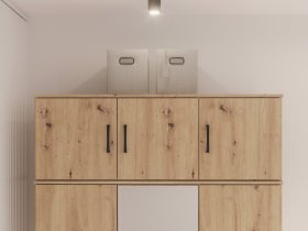 Nadstavec Nipo 122x43x53 cm, dub artisan, interiér