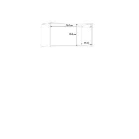 Nadstavec Nipo 82x43x53 cm, dub artisan, rozmery
