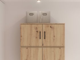 Nadstavec Nipo 82x43x53 cm, dub artisan, interiér