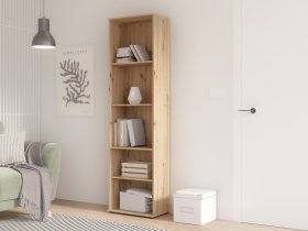 Knihovňa Nipo 50x181x29 cm, dub artisan, interiér