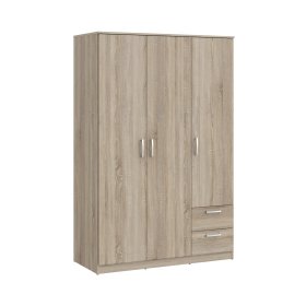Šatníková skriňa Nipo so zásuvkami 122x185x53 cm, dub sonoma
