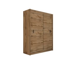 Šatníková skriňa Mulet s posuvnými dverami 180x215x61 cm, dub wotan