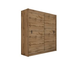 Šatníková skriňa Mulet s posuvnými dverami 203x215x61 cm, dub wotan
