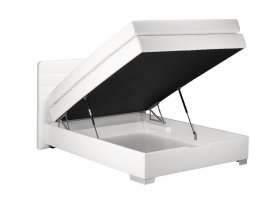 Boxspring Maria v rozmere 140x200 cm, v poťahu Loft 1, ukážka úložného priestoru