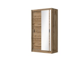 Šatníková skriňa Oskol s posuvnými dverami 150x215x61 cm, dub wotan