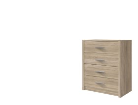 Komoda Oskol 80x83x42 cm, dub sonoma