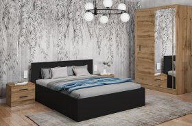 Nočný stolík Oskol 45x40x37 cm, dub wotan, interiér