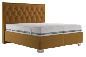 Dvojlôžko Kerstin v rozmere 180x200 cm, v poťahu Riviera 41, s matracom a topperom