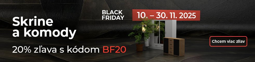 Black Friday SK - kategorie - skrine