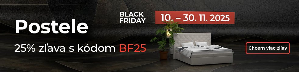 Black Friday SK - kategorie - postele