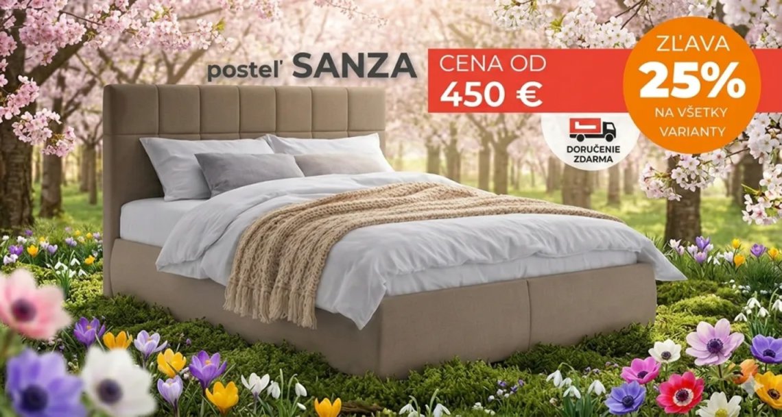 Posteľ Sanza