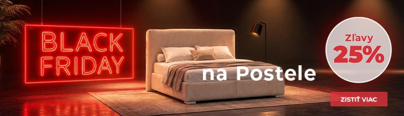 Black Friday SK - kategorie - postele